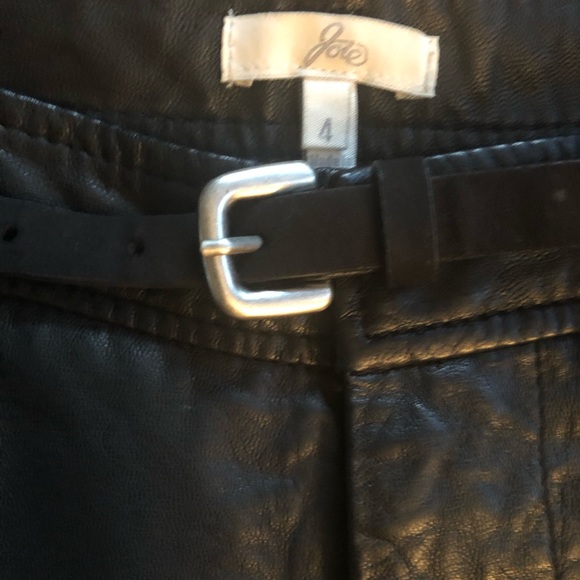 Joie Black Leather Shorts